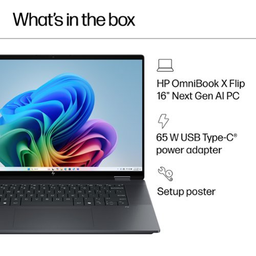HP OmniBook X Flip 2-in-1 - Copilot+ PC - 16 2K Touch-Screen Laptop - Intel Core Ultra 5 - 16GB Memory - 512GB SSD - Eclipse Gray BUY IN SINGAPORE