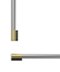 Fisher & Paykel - Pro Round Flush Handle for Integrated Column Refrigerator or Freezer, All widths - Brass-Front_Standard