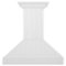 ZLINE - 36 inches - Convertible & Recirculating - Wall Range Hood - Shiplap Bright White Finish-Front_Standard