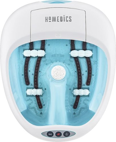  HoMedics - Foot Salon Pro with Heat Boost Power - White/Blue