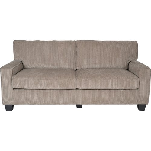 Serta - RTA Santa Cruz Collection 73- inch Loveseat - Beige-Front_Standard 