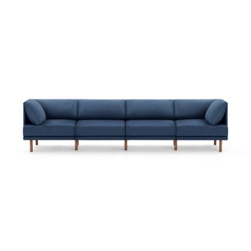 Burrow - Contemporary Range 4-Seat Sofa - Navy Blue-Front_Standard 
