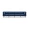 Burrow - Contemporary Range 4-Seat Sofa - Navy Blue-Front_Standard