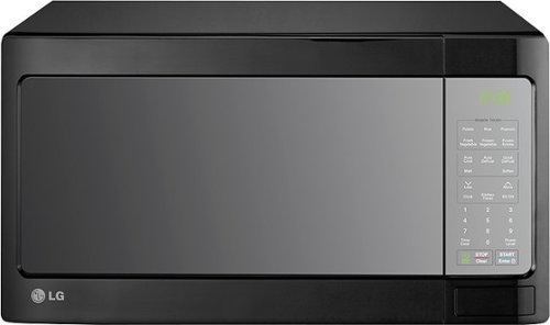  LG - 1.4 Cu. Ft. Mid-Size Microwave - Smooth Black
