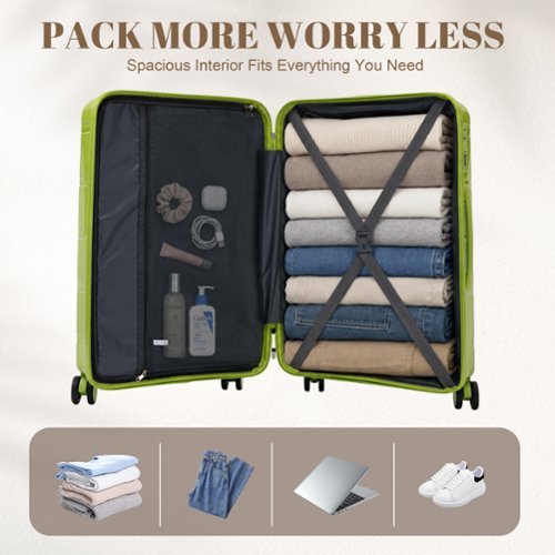 Z Edge Luggage Sets 3 Piece Suitcase Set, Hard Shell Carry on