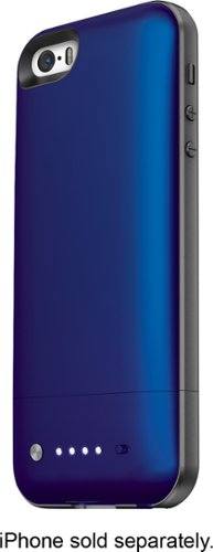  mophie - space pack External Battery Case for Apple® iPhone® SE, 5s and 5 - Cobalt