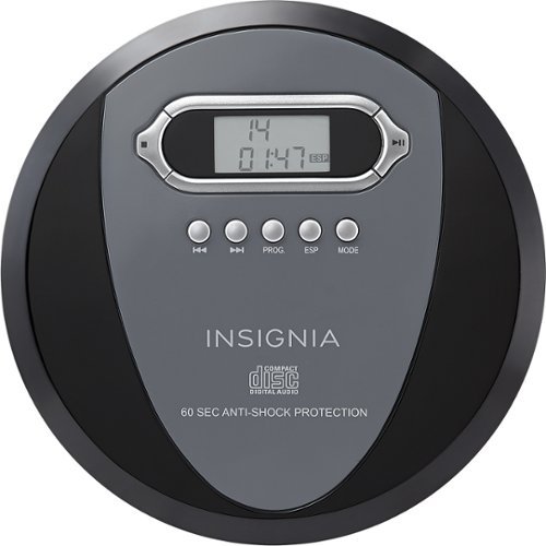  Insignia™ - Portable CD Player - Black/Charcoal