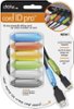 Paris Dotz - Cord ID Pro Cable Identifiers (12-Count) - Gray/Lime/Yellow/Orange/Blue/Clear-Angle_Standard