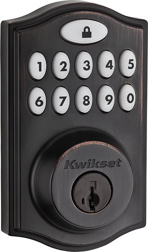  Kwikset - 914 SmartCode Touchpad Electronic Deadbolt Lock - Venetian Bronze