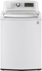 LG - TurboWash 5.0 Cu. Ft. 12-Cycle High-Efficiency Top-Loading Washer - White-Front_Standard