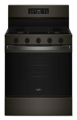 Whirlpool - 5.0 Cu. Ft. Freestanding Gas Range with Air Cooking Technology - Black Stainless Steel