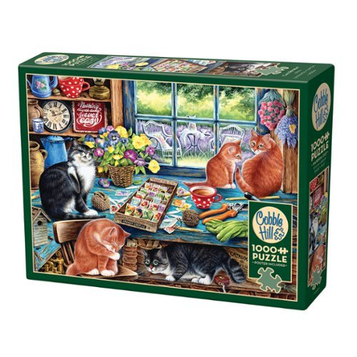 Outset Media - Outset Media: Cobble Hill 1000 Piece Puzzle: Cats Retreat - Reference Poster Included