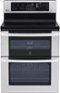 LG - 30" Self-Cleaning Freestanding Double Oven Electric Convection Range - Stainless Steel-Front_Standard