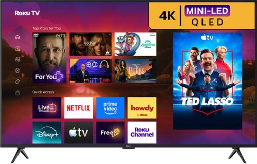 Roku - 55" Class Plus Series 4K QLED Mini-LED Smart RokuTV (2026)