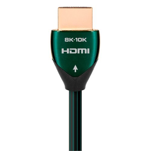AudioQuest Forest 48 10'   4K-8K-10K 48Gbps  In-Wall Rated HDMI Cable - Black with Green Stripes GLOBAL SHIPPING