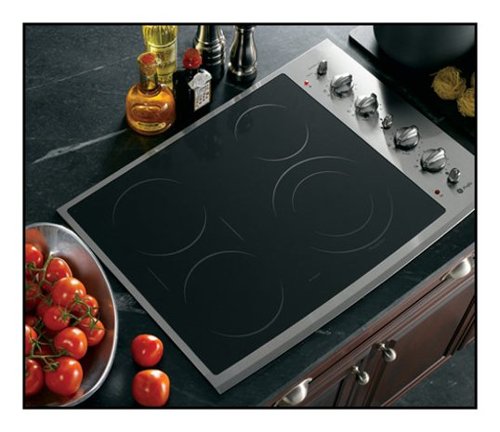  GE - Profile CleanDesign 30&quot; Built-In Electric Cooktop - Stainless steel