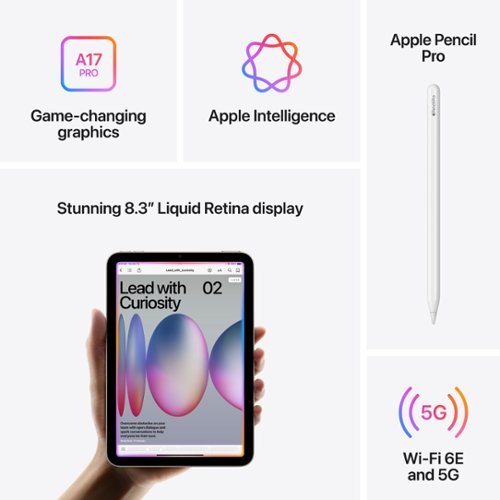 Apple iPad mini (A17 Pro chip) Built for Apple Intelligence