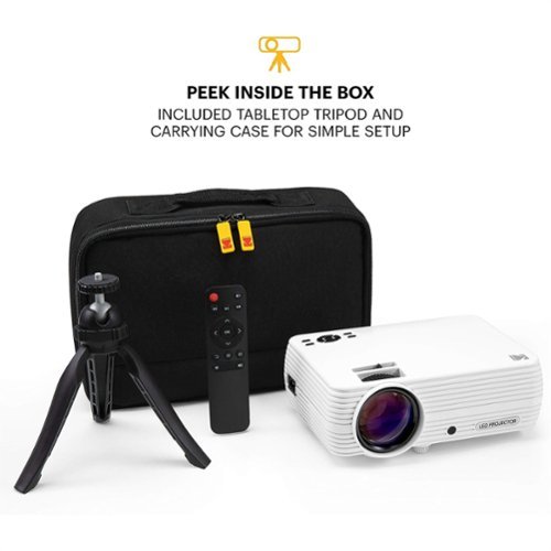 Kodak FLIK X7 Home Projector, 720p Portable Small Home Theater System w/1080p Compatibility & Bright Lumen LED Lamp - White BUY ONLINE