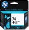 HP - 74 Standard Capacity - Ink Cartridge - Black-Front_Standard