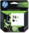 HP - 74XL High Yield Original Ink Cartridge - Black-Front_Standard