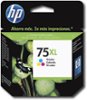 HP - 75XL High-Yield - Color (Cyan, Magenta, Yellow) Ink Cartridge - Multicolor-Front_Standard