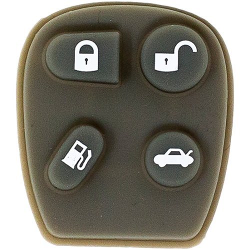 Car Keys Express Replacement GM Remote - 4 Buttons (Lock, Unlock, Panic, and Trunk) Includes programmer and button pads - Black WORLDWIDE DELIVERY