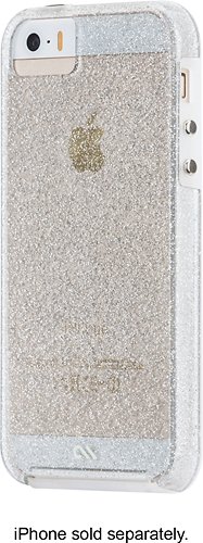  Case-Mate - Sheer Glam Case for Apple® iPhone® SE, 5s and 5 - Clear/Champagne