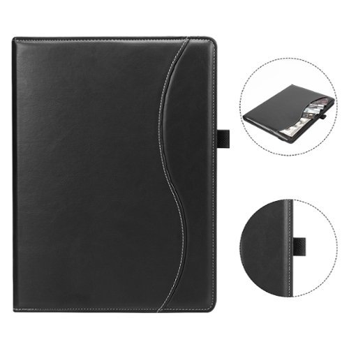 SaharaCase Venture Series Folio Case for Microsoft Surface Pro 9, Pro 10, and Pro 11th Edition - Black GLOBAL SHIPPING