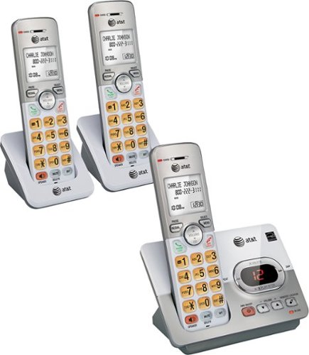  AT&amp;T - EL52303 DECT 6.0 Expandable Cordless Phone System with Digital Answering System - Silver