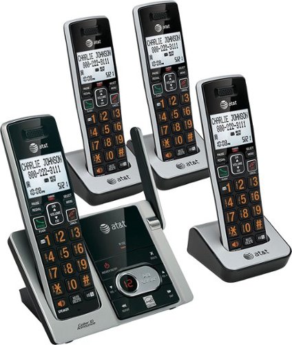  AT&amp;T - CL82413 DECT 6.0 Expandable Cordless Phone System with Digital Answering System - Silver
