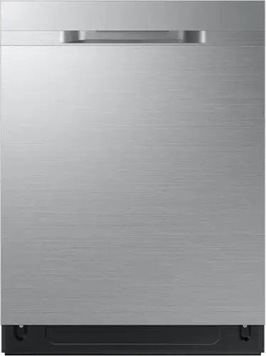 Front. Samsung - 48 dBA Dishwasher with 3rd Rack and AutoRelease Door Drying - Stainless Steel.