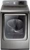 Samsung - 7.4 Cu. Ft. 15-Cycle Steam Electric Dryer - Stainless/Platinum-Front_Standard