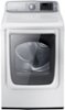 Samsung - 7.4 Cu. Ft. 13-Cycle Steam Electric Dryer - Neat White-Front_Standard