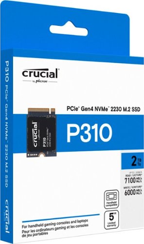 Crucial P310 1TB PCIe Gen4 2230 NVMe M.2 SSD CT1000P310SSD2