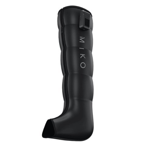 Miko - Aero Compression Leg Massager with 6 Modes, 4 Intensity Levels, 3000mAh Battery, Advanced Airbag Technology - Black-Front_Standard 
