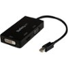 StarTech.com - DisplayPort to HDMI, VGA and DVI-D Video Converter - Black-Front_Standard