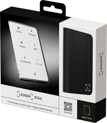 Ledger Stax Crypto Hardware Wallet with Folio - Curved E Ink Touch Screen - Bluetooth - Graphite BUY IN MIDDLE EAST