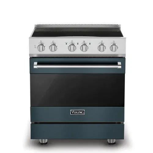 Front. Viking - 3-Series Induction Self-Clean Range - Squall.