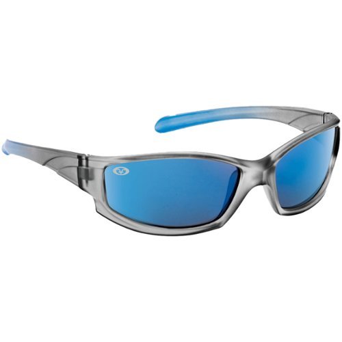 Flying Fisherman - Kid's Buoy Junior Angler Sunglasses - Gray Blue/Smoke Blue Mirror-Front_Standard 
