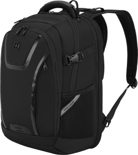 SwissGear SA1056 Laptop Backpack - Black GLOBAL SHIPPING