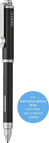  Wacom - Bamboo Stylus feel Carbon for Most Samsung Galaxy Note and Pen-Enabled Tablets - White