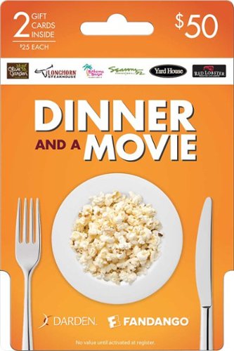  Darden Fandango - $50 Dinner and a Movie Gift Card Pack