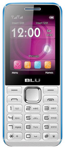  BLU - Tank II Cell Phone (Unlocked) - White/Blue