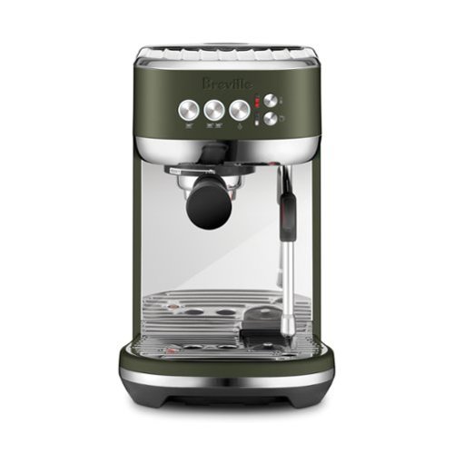 Breville - the Bambino Plus Espresso Machine with 15 bars of pressure and Milk Frother - Olive Tapenade