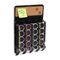 Mind Reader - Single Serve Pod Organizer, Wall Mount, 20 Pod Capacity, Magnetic or Adhesive, 10.75"L x 15.5"W x 2.5"H - Black-Angle_Standard