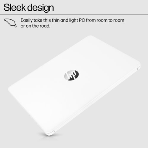 HP ノートPC ホワイト Intel HP 14” HD Laptop, Intel Celeron N4120, 4GB RAM, 64GB eMMC, Windows