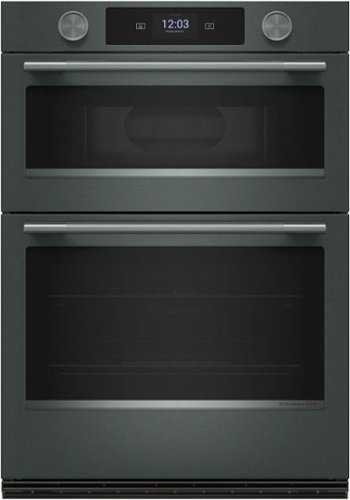 KitchenAid - 30" Smart Built-In Electric Double Wall Combination with Microwave and Assisted Cook Cycles - Juniper-Front_Standard 