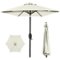 Best Choice Products - 7.5ft Heavy-Duty Outdoor Market Patio Umbrella w/ Push Button Tilt, Easy Crank - Ivory-Front_Standard