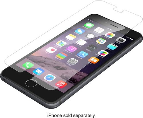  ZAGG - InvisibleShield HD Glass Screen Protector for Apple® iPhone® 6 Plus and 6s Plus - Clear