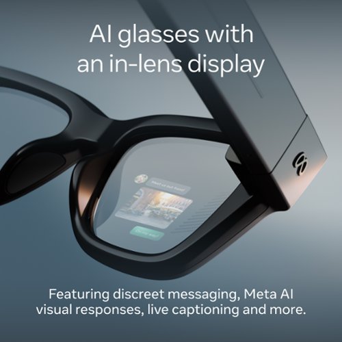 Meta Ray-Ban Display & Neural Band | AI glasses with in-lens display - Shiny frame, standard - band size 3 - Black WORLDWIDE DELIVERY